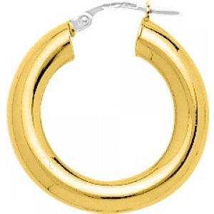 Pendientes de aro medio par 18Kt Oro Amarillo 3745Z