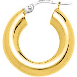 Pendientes de aro medio par 18Kt Oro Amarillo 3744Z