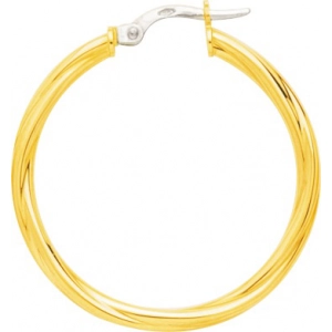 Pendientes de aro medio par 18Kt Oro Amarillo 3751.1B