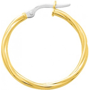 Pendientes de aro medio par 18Kt Oro Amarillo 3893.1B