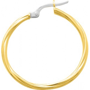 Pendientes de aro medio par 18Kt Oro Amarillo 3893.2B