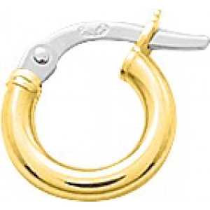 Pendientes de aro par 18Kt Oro Amarillo 3769.78 Lua blanca