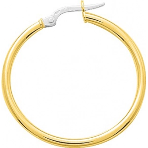 Pendientes de aro par 18Kt Oro Amarillo 3769.1 Lua blanca