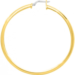 Pendientes de aro par 18Kt Oro Amarillo 3803.77 Lua blanca