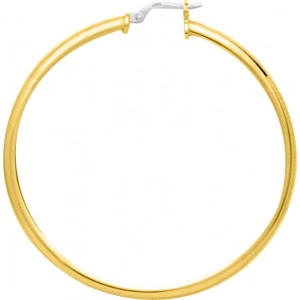 Pendientes de aro par 18Kt Oro Amarillo 3803.78 Lua blanca