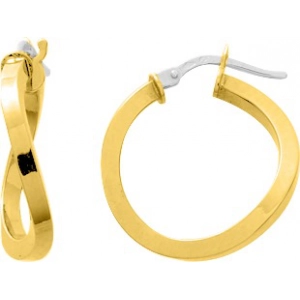 Pendientes de aro par 9Kt Oro Amarillo 0M6970.30 Lua blanca