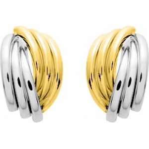 Pendientes par 18Kt bicolor Lua Blanca  4752.08