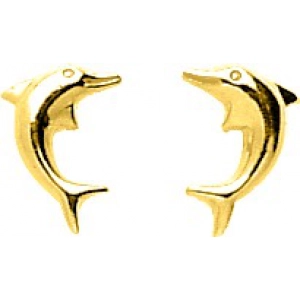 Pendientes par 18Kt Oro Amarillo 36049 Lua blanca