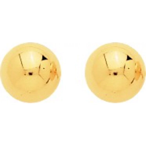 Pendientes par 18Kt Oro Amarillo 3835 Lua blanca