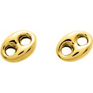 Pendientes par 18Kt Oro Amarillo 9503.7 Lua blanca