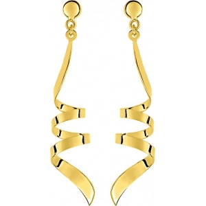 Pendientes par 9Kt Oro Amarillo 41DG12Q Lua blanca