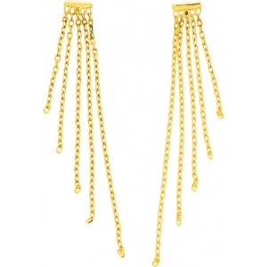 Pendientes par 9Kt Oro Amarillo 0M45319 Lua blanca