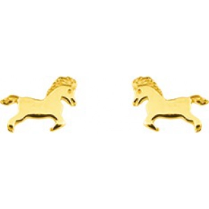 Pendientes par 9Kt Oro Amarillo 0M1803 Lua blanca