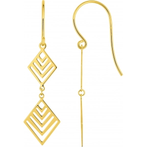 Pendientes par 9Kt Oro Amarillo Lua Blanca 310547.89.0