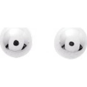 Pendientes par bola 4mm 9Kt Oro Blanco 774402 Lua blanca