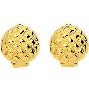 Pendientes par chapado en oro 228640 Lua blanca