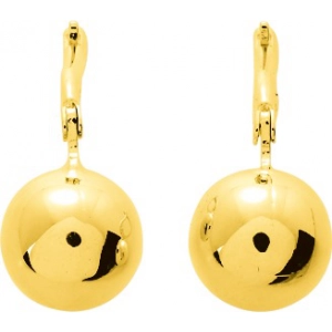 Pendientes par  chapado en oro 228932 Lua blanca