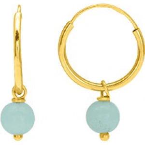 Pendientes par con amazonite 9Kt Oro Amarillo 0M5007890