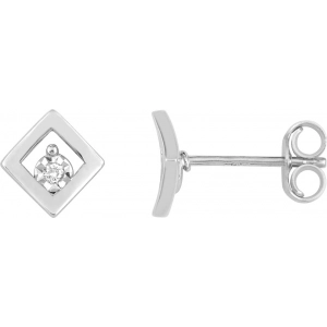 Pendientes par con diamante 0.02ct GHP2P3 9Kt Oro Blanco 0SH650NJ3