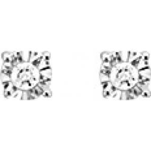 Pendientes par con diamante 0.04ct GHP3 9Kt Oro Blanco Lua Blanca  31697.19