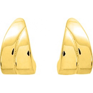 Pendientes par electrorecubrimiento 18Kt Oro Amarillo Lua Blanca  0762