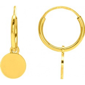 Pendientes par para grabar 9Kt Oro Amarillo 0M5007883