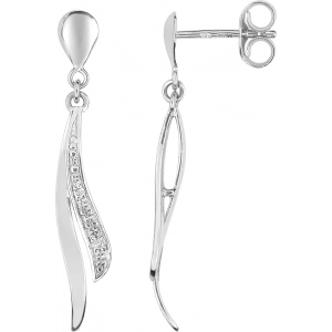 Pendientes pend diamante 0.02ct GH-P2P3 oro blanco 9kt Lua Blanca 0TJ761NJ4.0