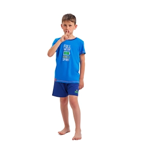 Pijama de manga corta y cuello redondo Munich DH1451 niño Talla: 3 AÑOS Color: Azul 