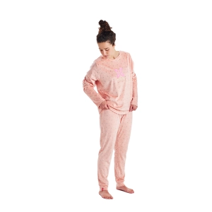 Pijama invierno manga larga terciopelo Munich MU5 mujer Talla: M Color: Rosa