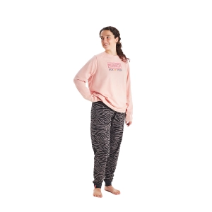 Pijama manga larga invierno cuello redondo Munich MU4 mujer Talla: S Color: Rosa