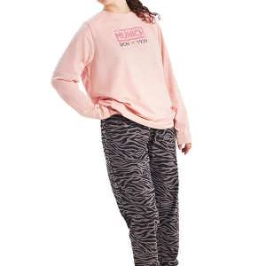 Pijama manga larga invierno cuello redondo Munich MU4 mujer Talla: S Color: Rosa