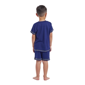 Pijama Retro manga corta cuello redondo Munich CH1151 niño Talla: 10 AÑOS Color: Azul 