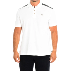 Polo Manga Corta La Martina RMP612-PK097 hombre Talla: L Color: Blanco