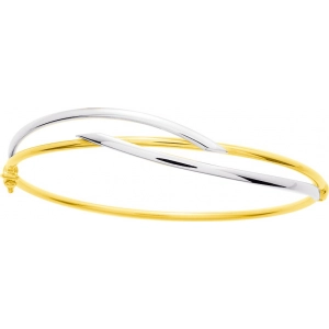 Pulsera 18Kt bicolor 451.6M Lua blanca