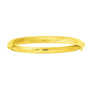 Pulsera 6 9 mm 18Kt Oro Amarillo 491 Lua blanca