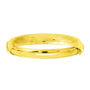 Pulsera  9 mm 18Kt Oro Amarillo 403 Lua blanca