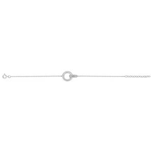 Pulsera circonita  Plata 925 rh Lua Blanca 456925.9.0