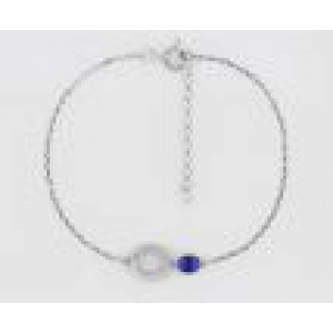 Pulsera circonitas azules y blancas Plata 925 rh Lua Blanca 456911.0.0