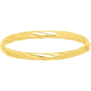 Pulsera dentado 18Kt Oro Amarillo 496.1VT Lua blanca