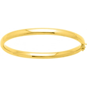 Pulsera Hueca abierto 18Kt Oro Amarillo 495G0MT Lua blanca