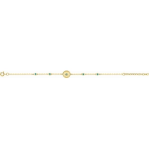 Pulsera lacado coralchapado en oro Lua Blanca 256070.0