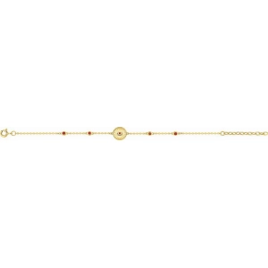 Pulsera lacado coralchapado en oro Lua Blanca 256079.0