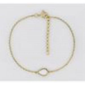 Pulsera lacado marfil chapado en oro Lua Blanca 256056.0