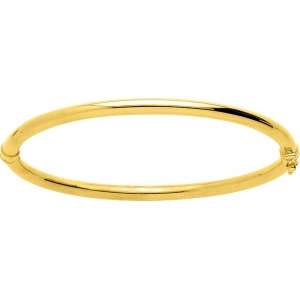 Pulsera liso 18Kt Oro Amarillo Lua Blanca  405.9