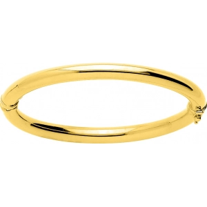 Pulsera liso 18Kt Oro Amarillo 405.1 Lua blanca