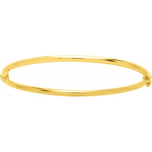 Pulsera liso 18Kt Oro Amarillo Lua Blanca  410.8