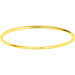 Pulsera redonda 9Kt Oro Amarillo Lua Blanca  763457.5.60 Talla 60