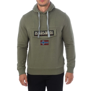 Sudadera Burgee Wint 2 con capucha ajustable Napapijri NP0A4GJD hombre Talla: S Color: Verde 