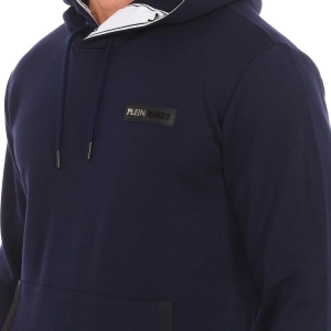 Sudadera con capucha Plein Sport FIPSC608 hombre Talla: S Color: Azul