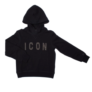 Sudadera con Capucha Relax Icon Dsquared2 DQ2030D0-A22DQ Niña Talla: 4 AÑOS Color: Negro